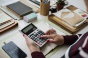 Woman Accountant Working On The Desk